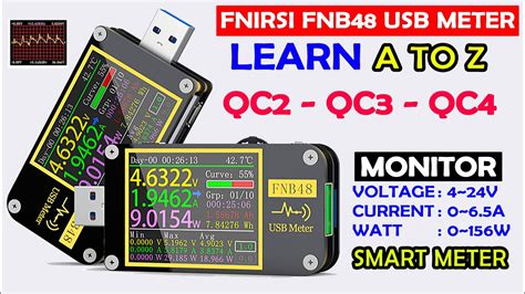 Fnirsi Fnb Ammeter Current Voltmeter Usb Tester Pd Trigger Qc