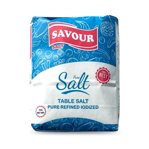 Savour Salt Pure Iodized Salt Kg Quoodo