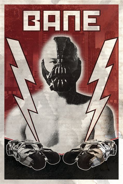 Poster Affiche The Dark Knight Trilogy Bane Cadeaux Et Merch