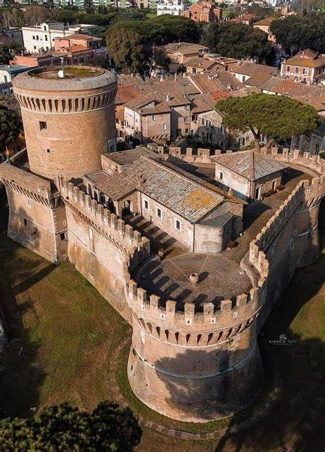 Castello Di Giulio Ii Ostia Anfica Rome Italy Built In Th Century