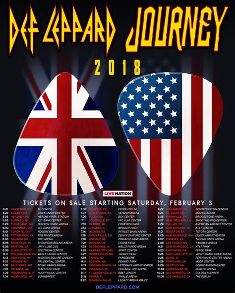 Def Leppard Tour Lineup Irena Raeann