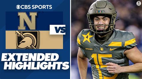 Navy Midshipmen Vs Army Black Knights Extended Highlights From 123rd