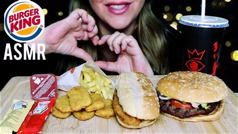 Asmr Burger King Whopperchicken Nuggetslong Chickenfries Crunchy