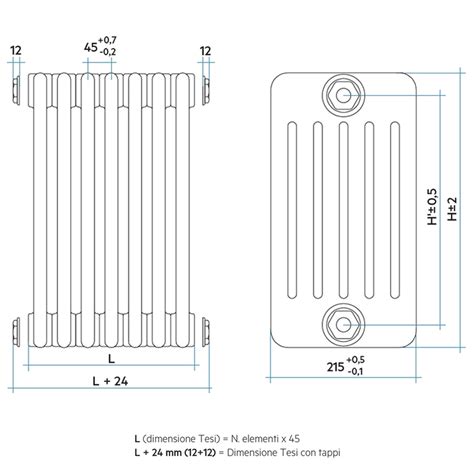 Irsap 685 Per Sostituzione G TESI 6 Radiatore 20 Elementi H 68 5 L 90 P