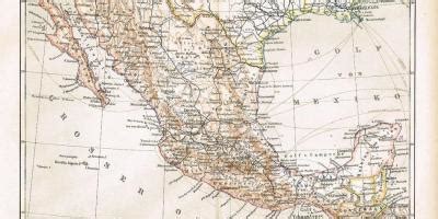 Old Mexico map - Mexico old map (Central America - Americas)