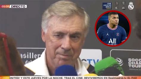 Preguntan a Ancelotti por Mbappé y su sonrisa le delata la respuesta