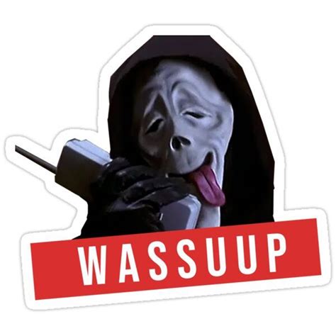 Wassup Scream Scary Movie Fun Sticker By Bonoxshop Scary Movies