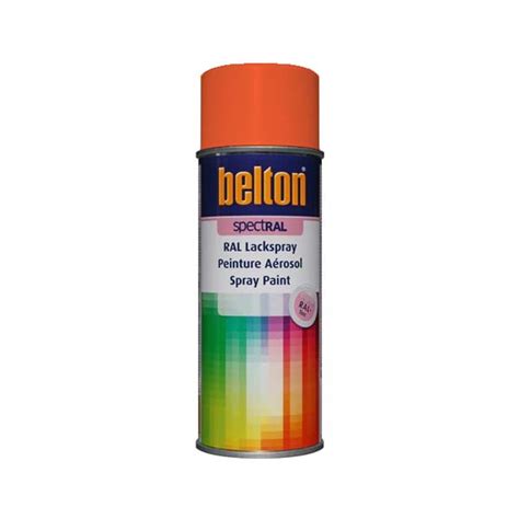 Peinture Belton aérosol SpectRAL brillante RAL 2003 Orangé Pastel 400 ml