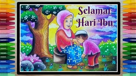 Gambar Untuk Mewarnai Tema Hari Ibu 50 Koleksi Gambar