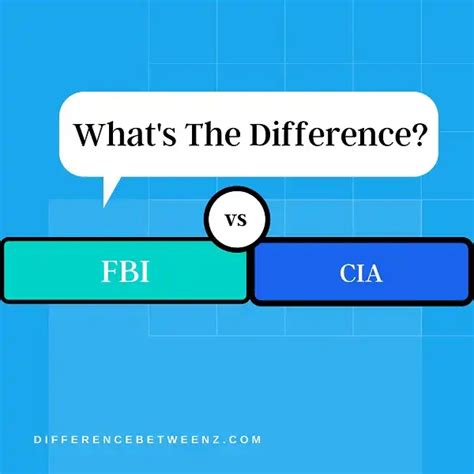 Difference Between Fbi And Cia Difference Betweenz