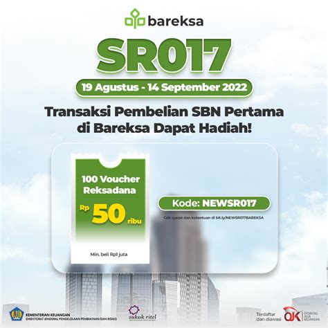 Promo Pertama Beli Sbn Seri Sr Di Bareksa Dapat Reksadana Rp Ribu