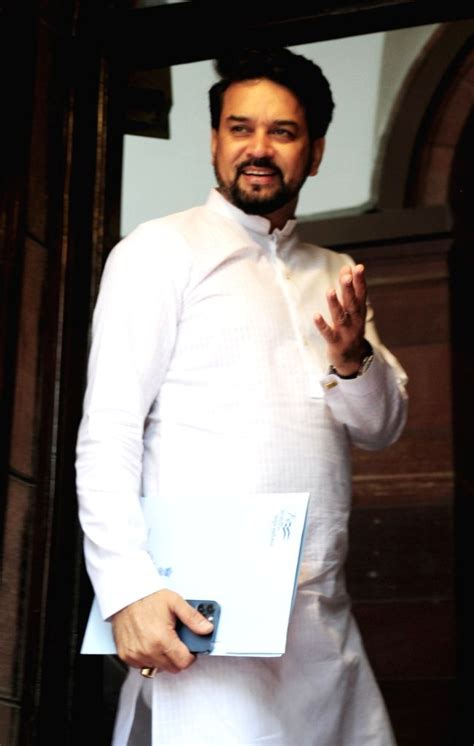 Union Minister Anurag Thakur At Parliament