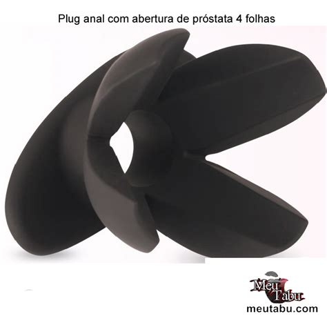 Plug anal abertura de próstata folhas MeuTabu