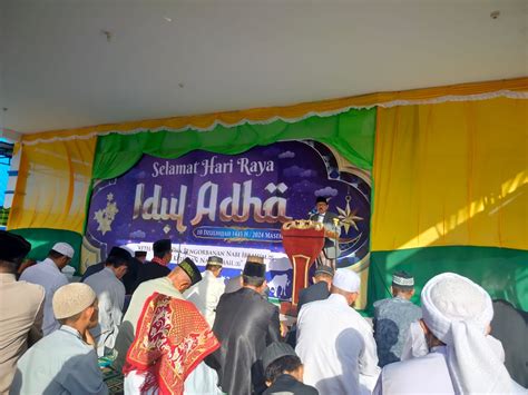 Momen Shalat Idul Adha H Bupati Butur Ajak Renungkan Hikmah