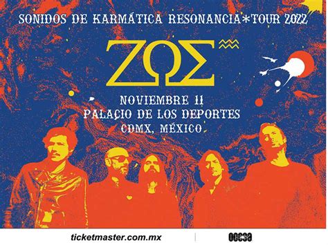 Zoé Vuelve Al Palacio De Los Deportes ¡conoce La Nueva Fecha