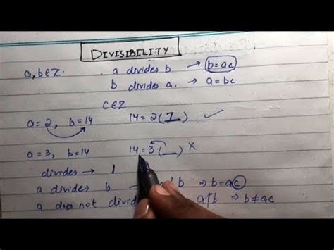 Divisibility Theorems And Their Proofs Elementary Properties With