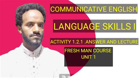 Lesson Fresh Man Communicative English Skills I Answers Of Activity