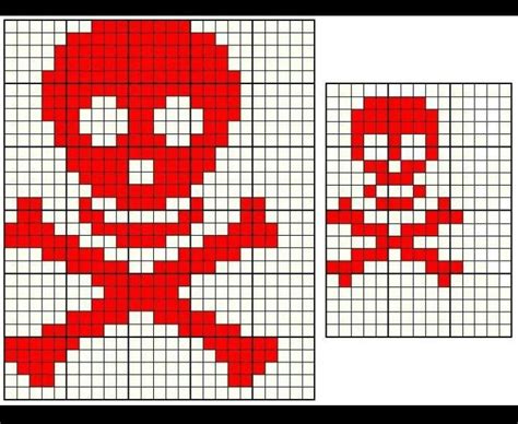 Skull graph Motifs de couture Crâne en crochet Tête de mort