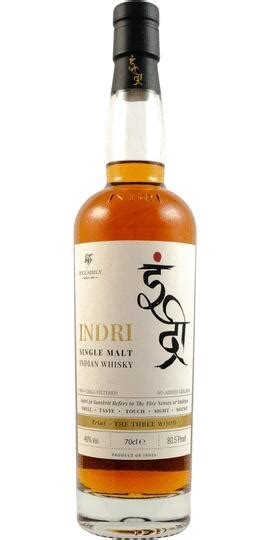 Indri Trini The Three Wood Indian Single Malt Whisky Ml Bottle