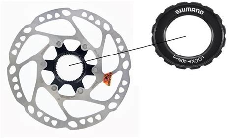 Disco Freni SHIMANO DEORE SM RT64 Center Lock 160mm Con Ghiera Esterna