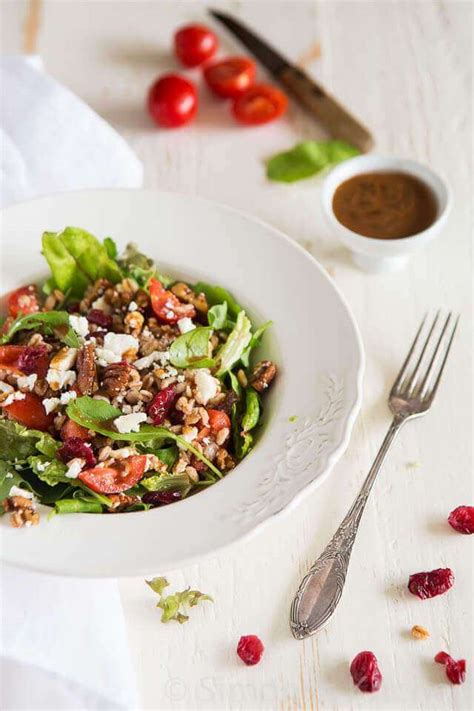 Farro Salad With Feta Tomatoes And Fig Date Dressing