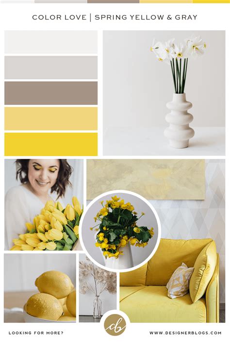 Color Love | Spring Yellow & Gray - Designer Blogs