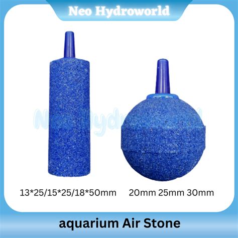 Aquarium Air Stone Oxygen Aerator Air Bubble AirStone Fish Tank Batu