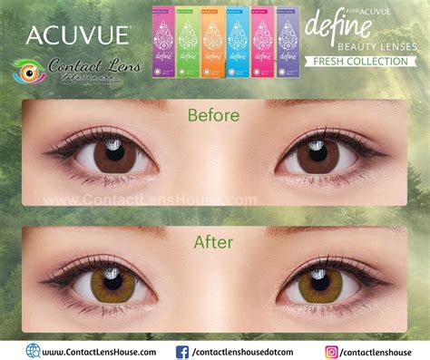 1 Day Acuvue Define Fresh Green Dailies Lens