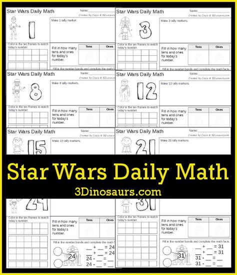 Star Wars Printable Worksheets