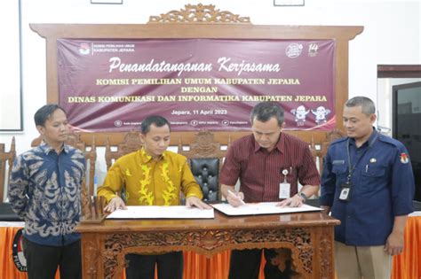 KPU Diskominfo Jepara Sepakat Jadi Mitra Strategis Wujudkan Pesta