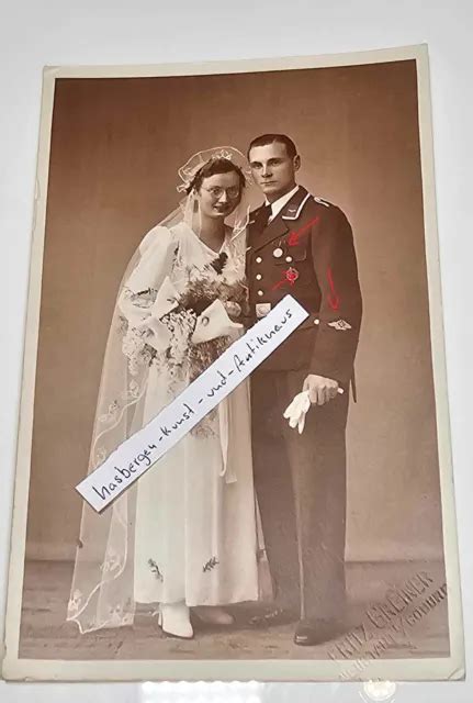 Ww Wk Studio Potrait Foto Hochzeit Luftwaffe Orden Offizier