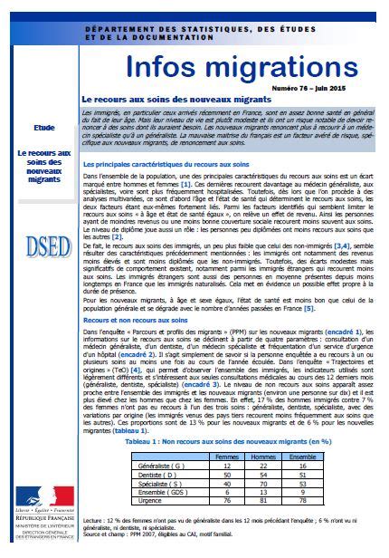 Le Recours Aux Soins Des Nouveaux Migrants Agisanté Agir En