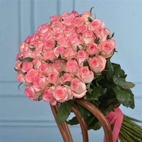 Radiant Double Color Pink Roses | Pink Bouquet