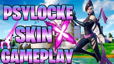 Psylocke Skin Fortnite Gameplay Youtube