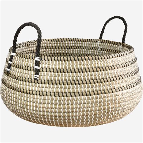 Tabia Panier De Rangement En Jonc De Mer 49 X 33 Cm Naturel Habitat