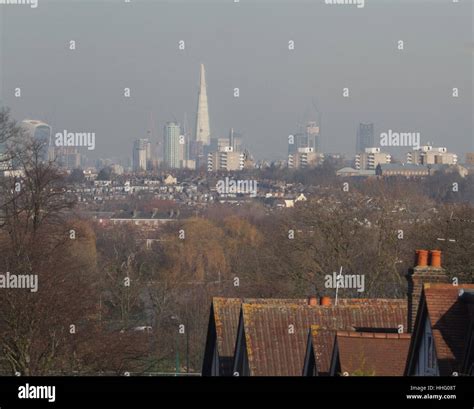 Wimbledon London Uk 19th Jan 2017 Pictured London Shard And