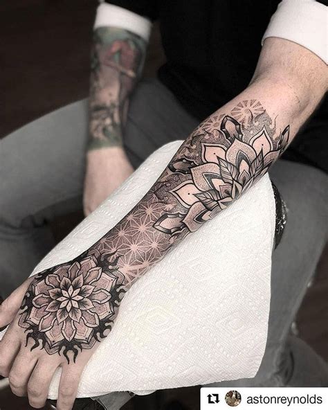 Mandala Tattoo Mann Mandalas Tattoos Mandala Arm Tattoos Mandala