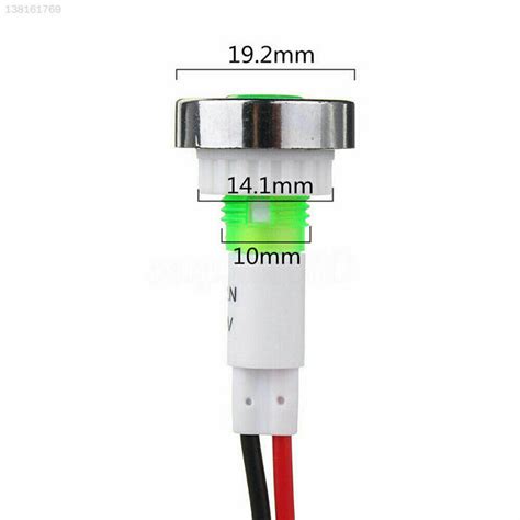 Cars Boat 12v 24v 10mm Led Indicator Light Pilot Dashboard Panel Warning Lamp Ebay