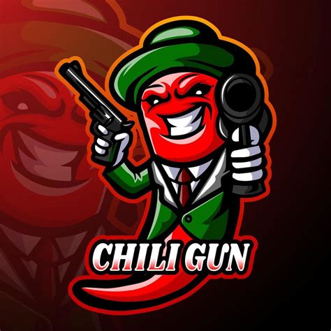 Chili Esport Logo Mascot Design Vector Art At Vecteezy