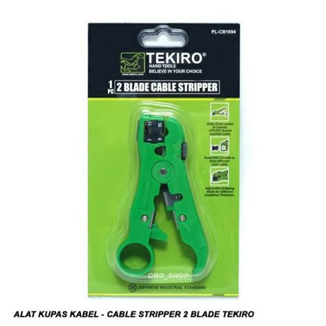 Jual Alat Kupas Kabel Cable Stripper 2 Blade Tekiro Indonesiashopee