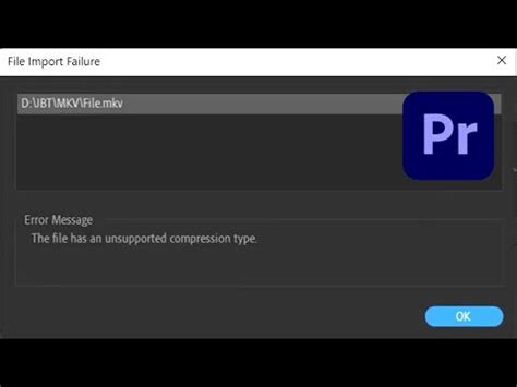 How To Import Mkv Files Into Premiere Pro Working Youtube