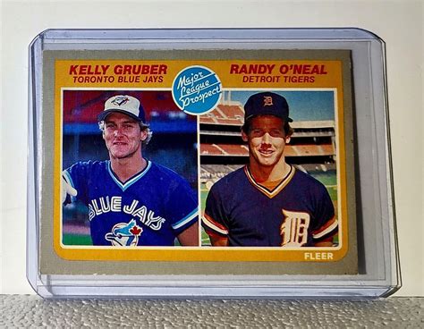 Kelly Gruber Randy Oneal Fleer Mlb Baseball Card Toronto