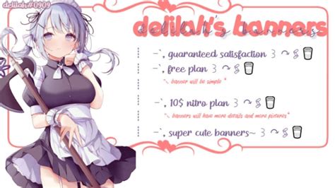 Make You A Cute Discord Banner By Haidelilah Fiverr