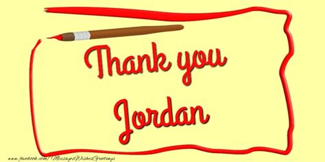 Jordan Greetings Cards Thank You