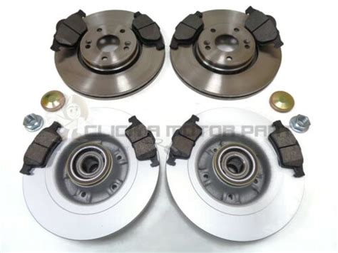 RENAULT LAGUNA MK2 TOURER ESTATE FRONT REAR BRAKE DISCS PADS ABS RING