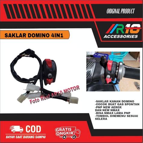 Jual Domino Kanan Saklar Gas Spontan New Nmax New Aerox Kanan Domino