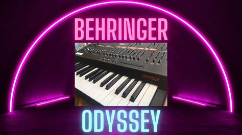 Behringer Odyssey Analog Synthesizer Odyssey Funky Flavors Sound