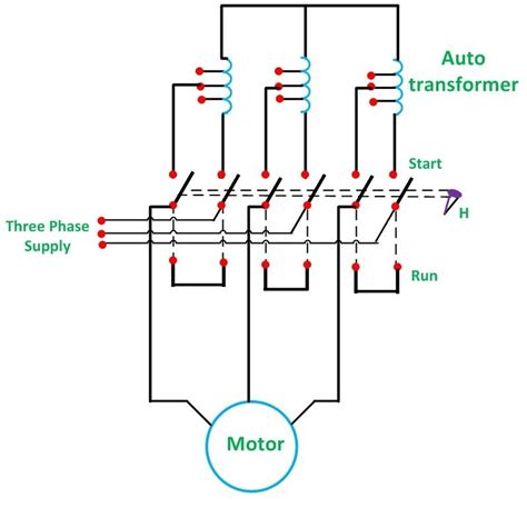 Draw The Schematic Diagram Of Autotransformer Starter Draw T