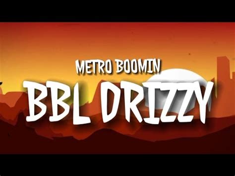 Metro Boomin Bbl Drizzy Lyrics Drake Diss Type Beat Youtube