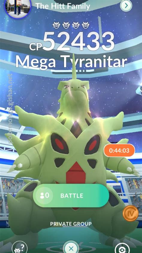 Mega Tyranitar Raid Boss Pokemon Go